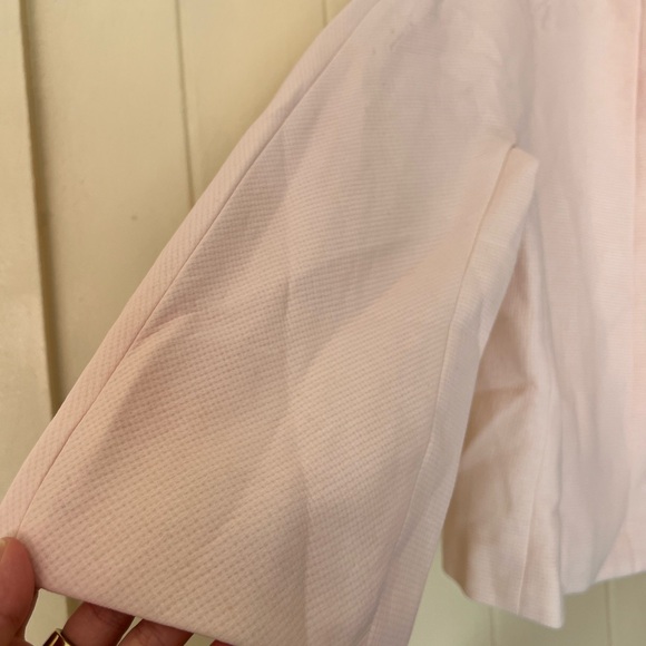 SOLD MASSIMO DUTTI Petal Pink Textured Jacket Size Medium FLAWED - Picture 15 of 16